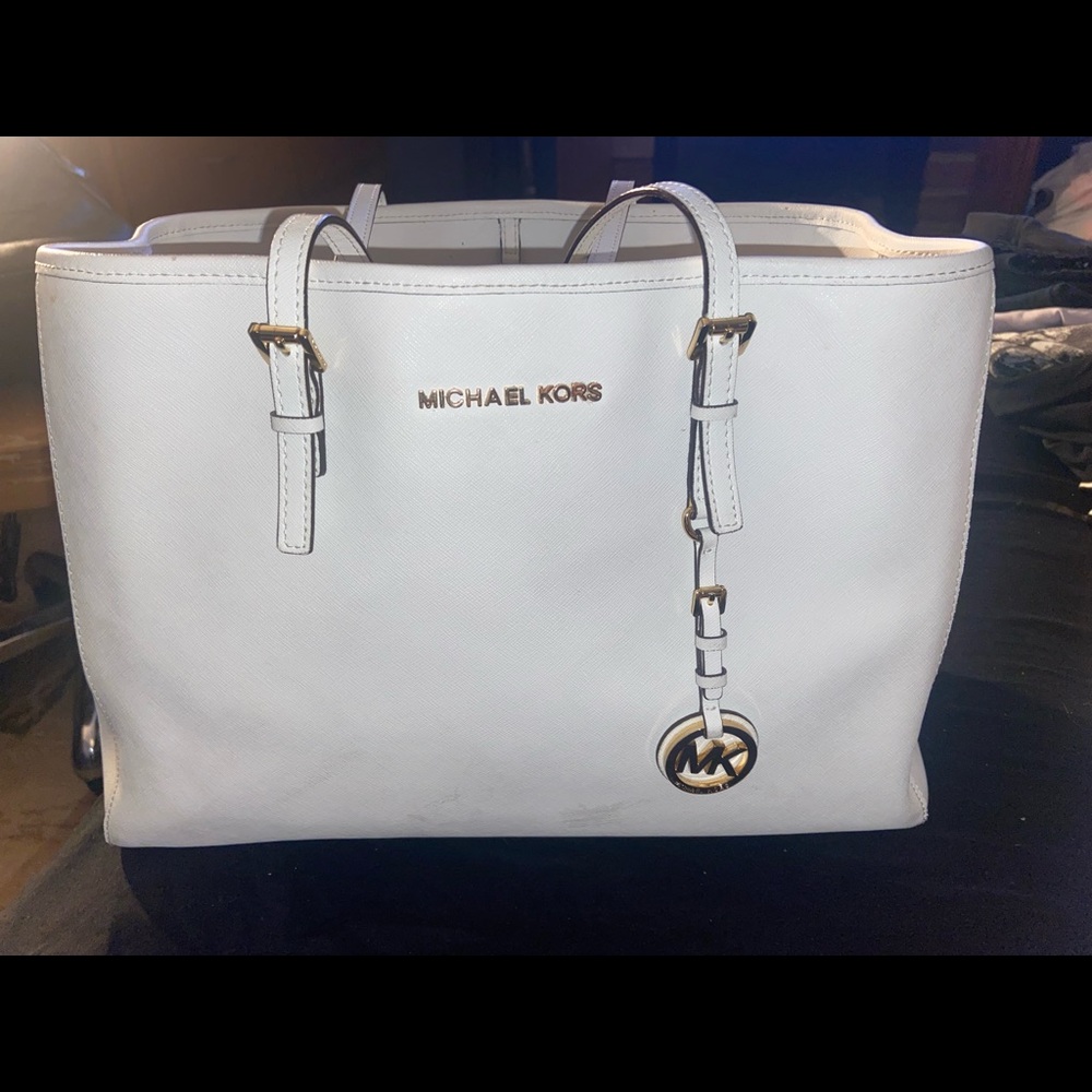 White Michael Kors handbag